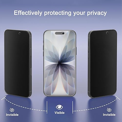 Miniatura 78 de Ailun Paquete de 2 protectores de pantalla de privacidad para iPhone 13 Pro Max [6.7 pulgadas] + 2 protectores de lente de cámara, película
