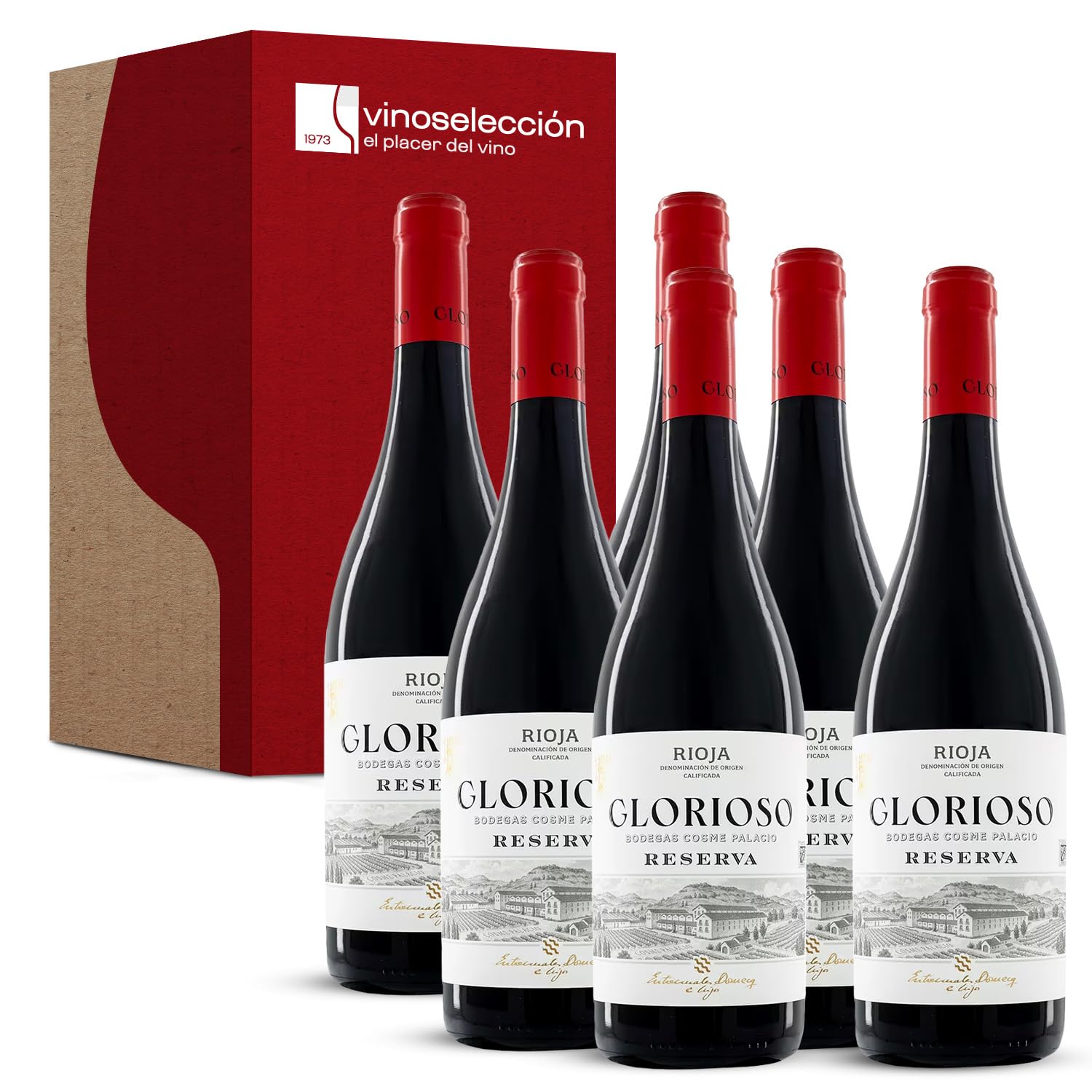 Glorioso Reserva 2021 Tinto Tempranillo D.O.Ca. Rioja 6 Botellas x 75 cl