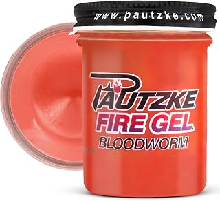 Pautzke Bait Co. Fire Gel - Bloodworm Scent, 1.65 oz - Designed for Lures, Flies, and Baits with Easy Application