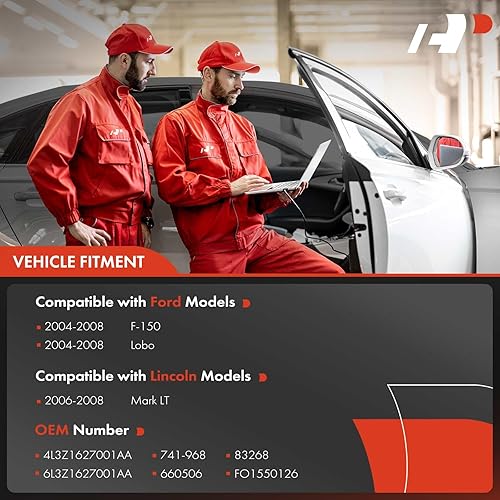 Miniatura 2 de A-Premium Elevalunas eléctrico con motor compatible con Ford F-150 Lobo 2004-2008 Lincoln Mark LT 2006-2008 Pickup Crew Cab Pickup Trasero Izquierdo