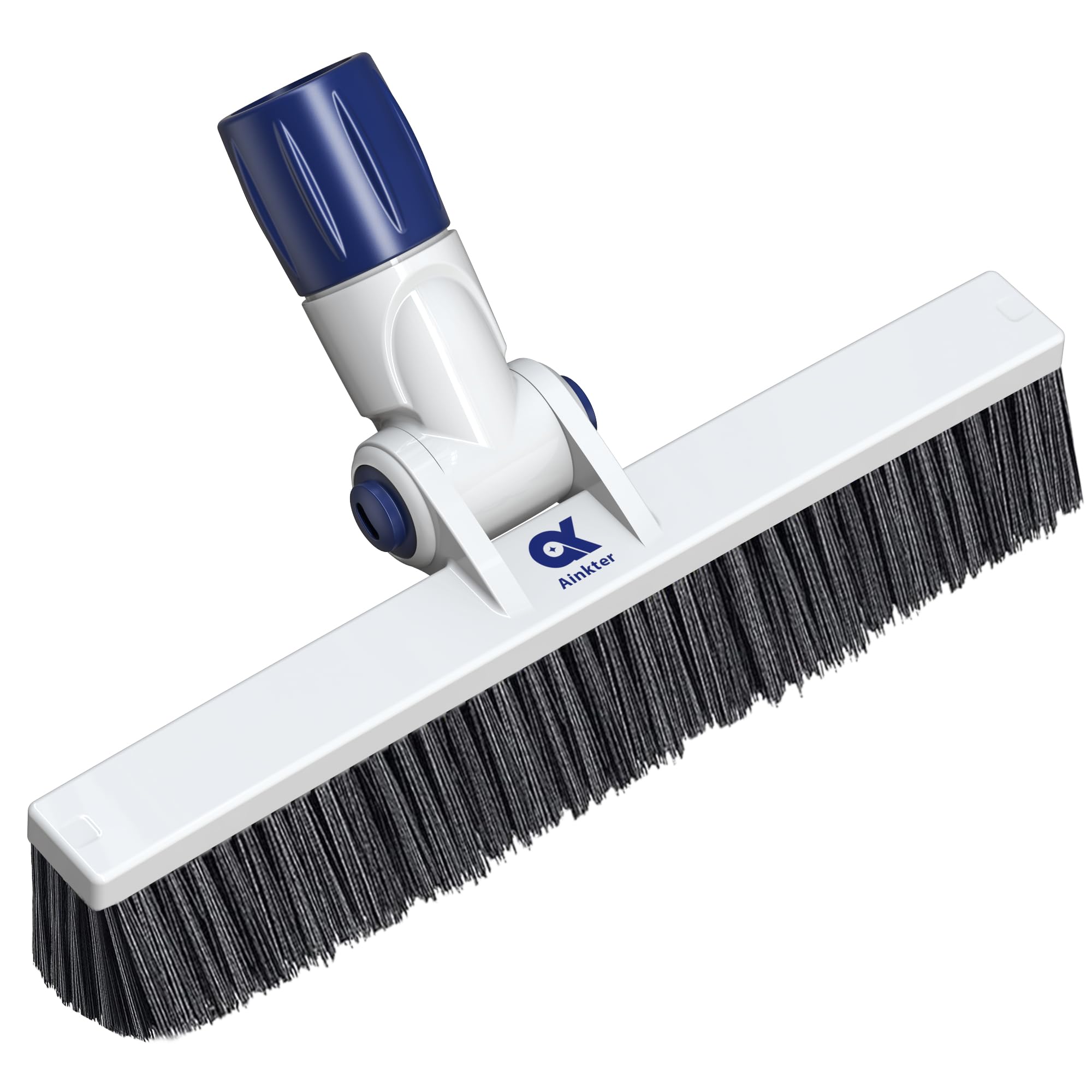 Pool Brush Head with Adjustable 180° Handle Rotation, 12