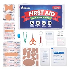 PTEROMY 100 Piece Mini First Aid Kit Portable Small Emergency Kits Compact 1st Aid Kit for Car Travel