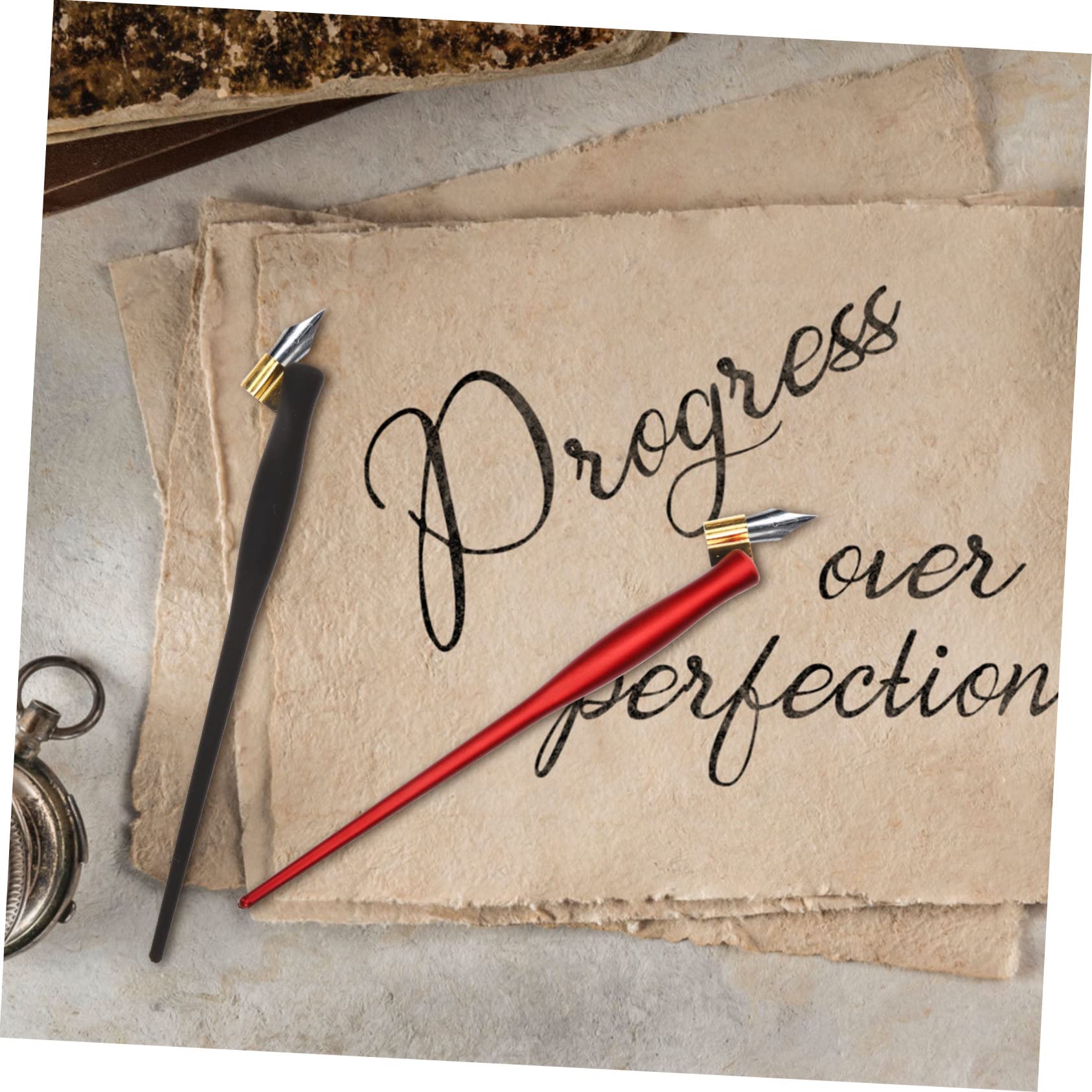 Lurrose 10stücke Oblique Kalligraphie Stift Im Vintage-stil Für Calligraphy Zeichnen Und Notizen Mit Exzellenter Und Stabilität Für Kreative Designs