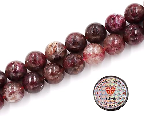 Miniatura 241 de Cuentas de piedras preciosas de primera calidad para la fabricación de joyas, cuentas de piedra natural preciosa al por mayor, 2 hebras de granate