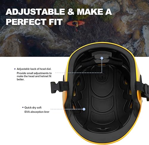 Miniatura 4 de Tontron Sailonger - Casco para adultos de corte completo, kayak, rafting, remo, deportes acuáticos