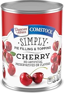 Duncan Hines Comstock Cherry Pie Filling and Topping, 21 oz. (Pack of 8)