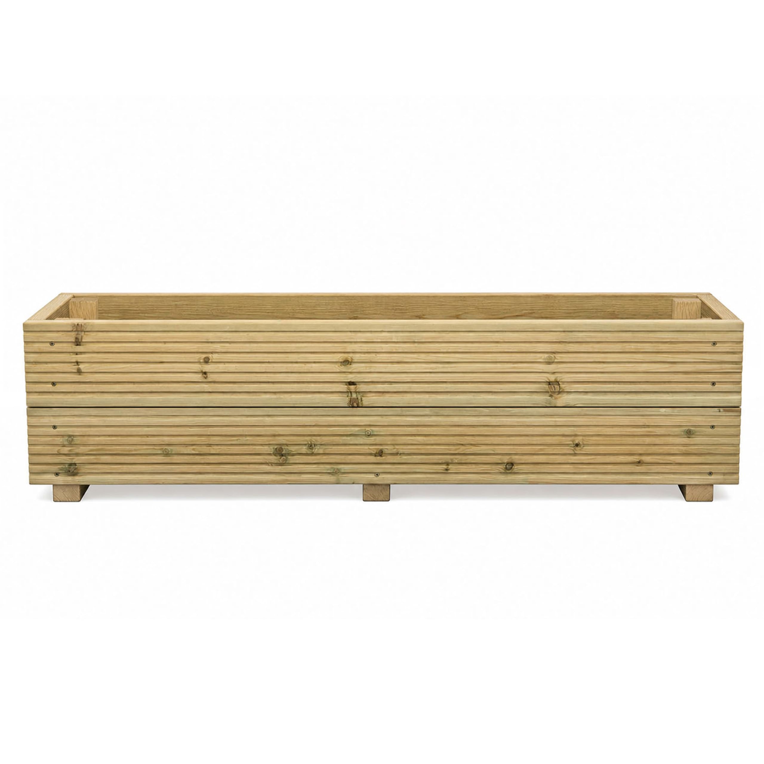Planter Potters Wooden Decking Planter - Natural Wood