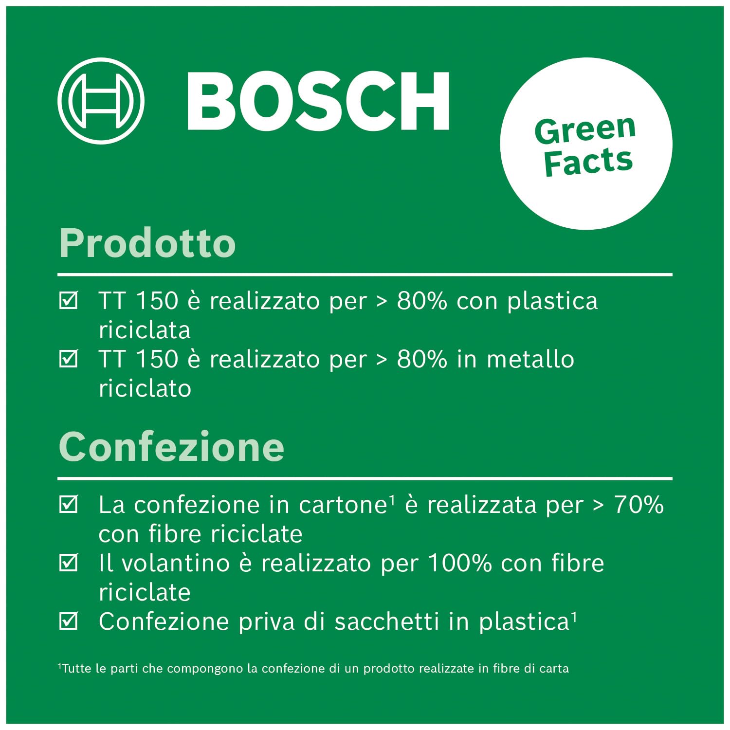 Bosch treppiede premium TT 150 (altezza regolabile di 55-157 cm per posizionamento rapido e flessibile di livelle laser multifunzione, in cartone)