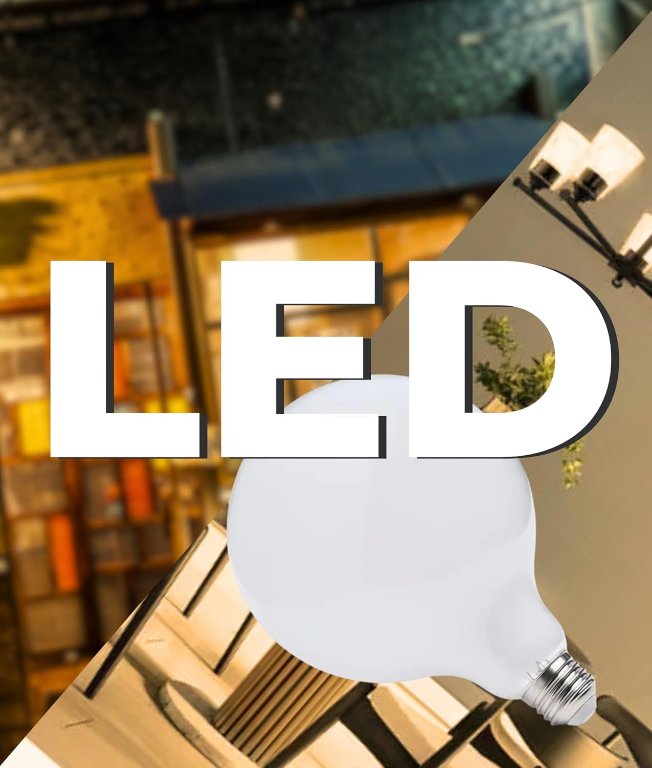 Satco S12156 8W LED G40 Globe Bulb, Warm Dimming 3000K-2000K, 800 Lumens, 90 CRI, 60W Replacement, White Globe, E26 Medium Base, Enclosed Fixture Rated, Dimmable, 120 Volt (6 Pack)