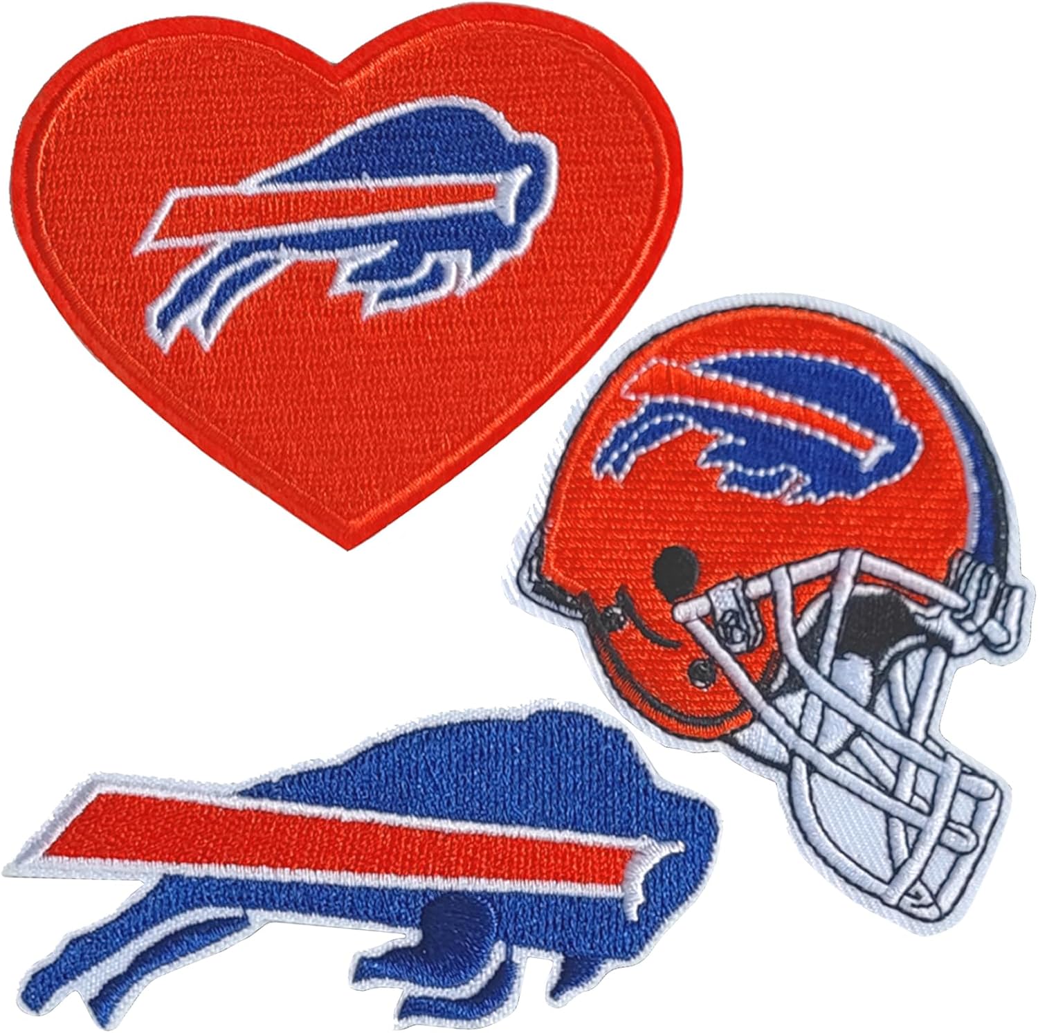 3 Pcs Rugby Fans Like Embroidered Patches, Stitched