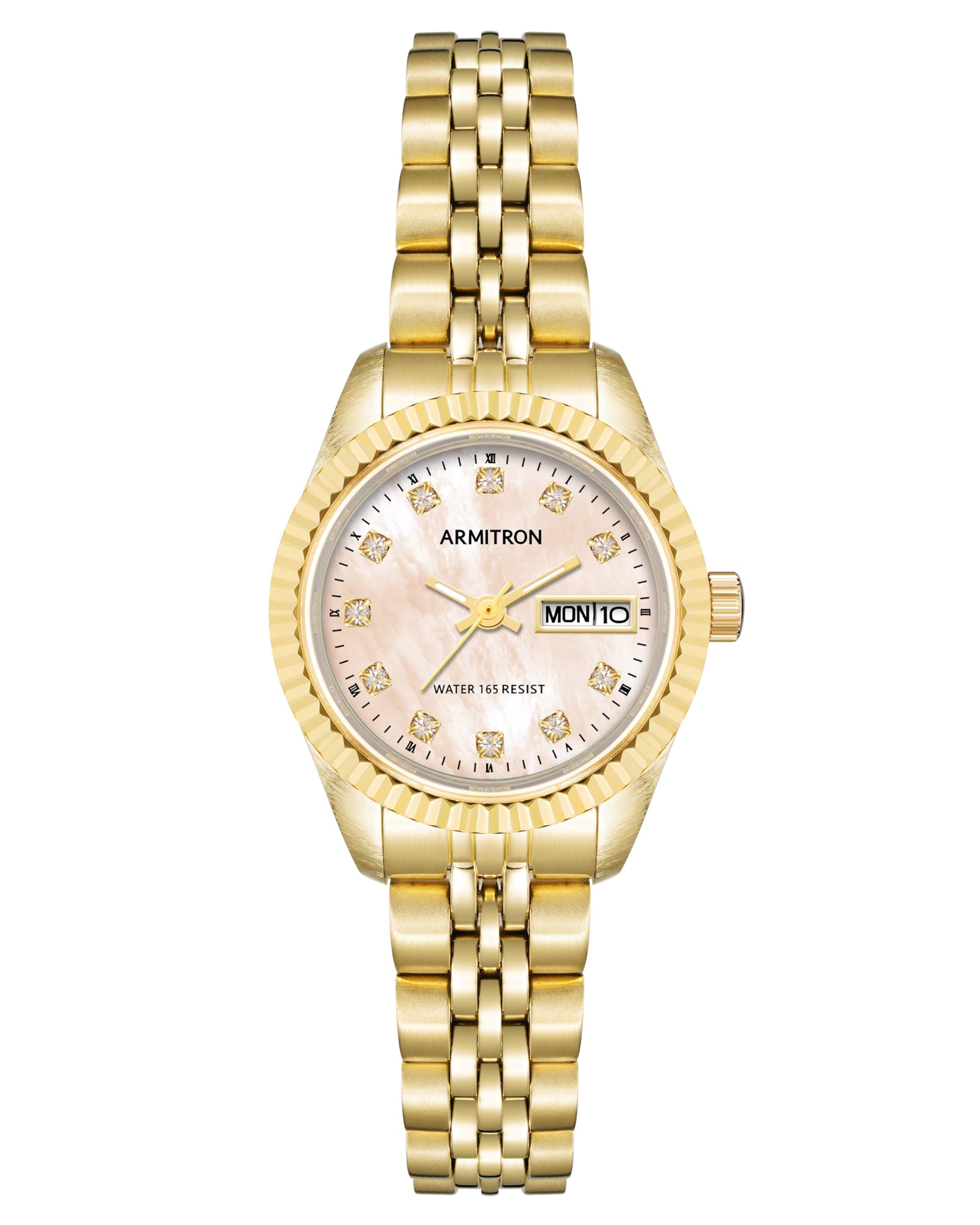 Armitron Women's Genuine Crystal Accented Bracelet Watch, 75-2475