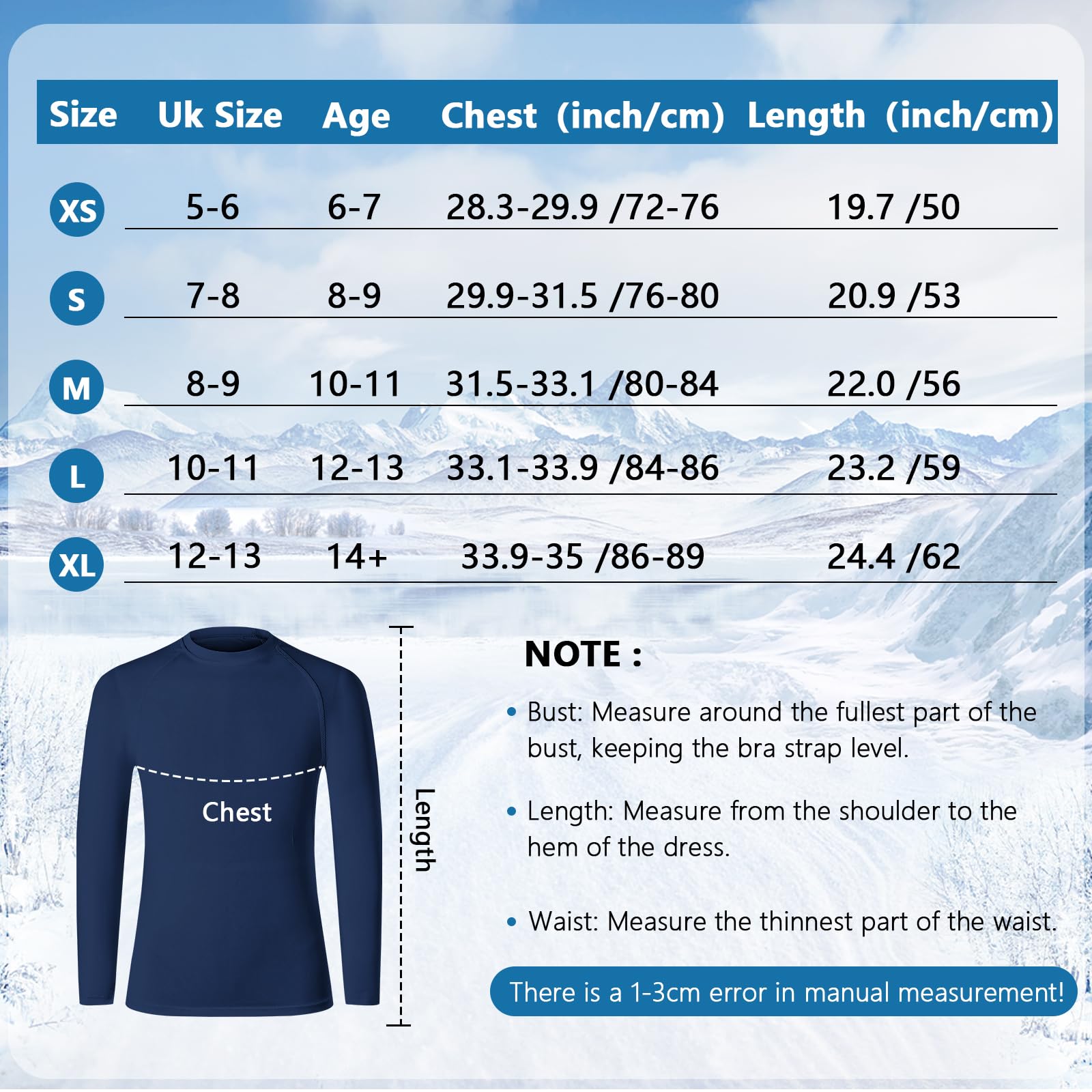 HYCOPROT Maglia Termica per Bambini Maglia Intima Termica a Maniche Lunghe Maglia Intima in Pile per Ragazzi Intimo Funzionale Traspirante Maglia Intimo da Sci per Inverno Escursionismo Ciclismo
