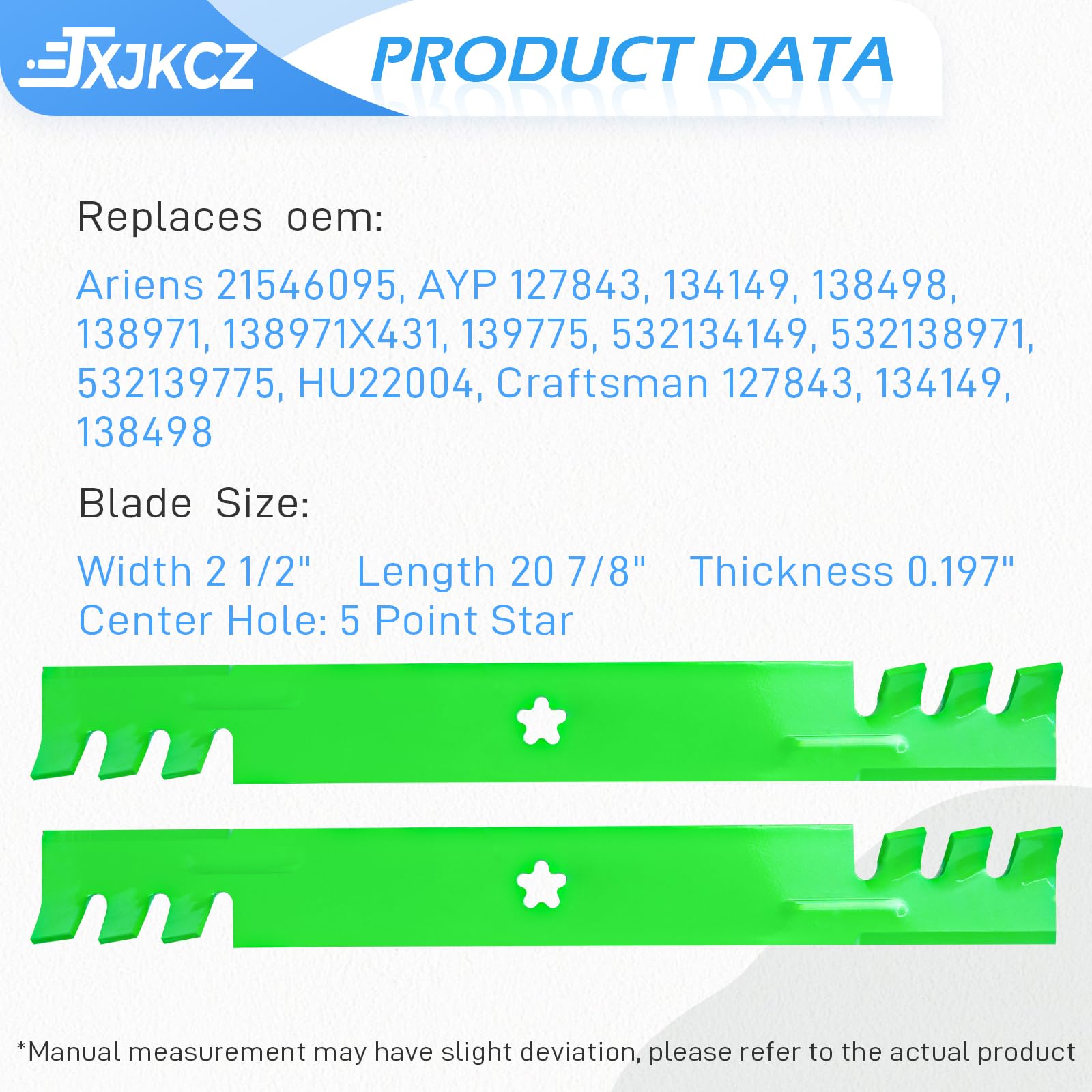 Kit de reconstrucción de cubierta para cubierta de 42 pulgadas, compatible con YTH1842 YTH18542 YTH2242A YTH2242B YTKH1542XPC incluye 3 husillos 187292 192870, 3 cuchillas 127843 215460955. , 1