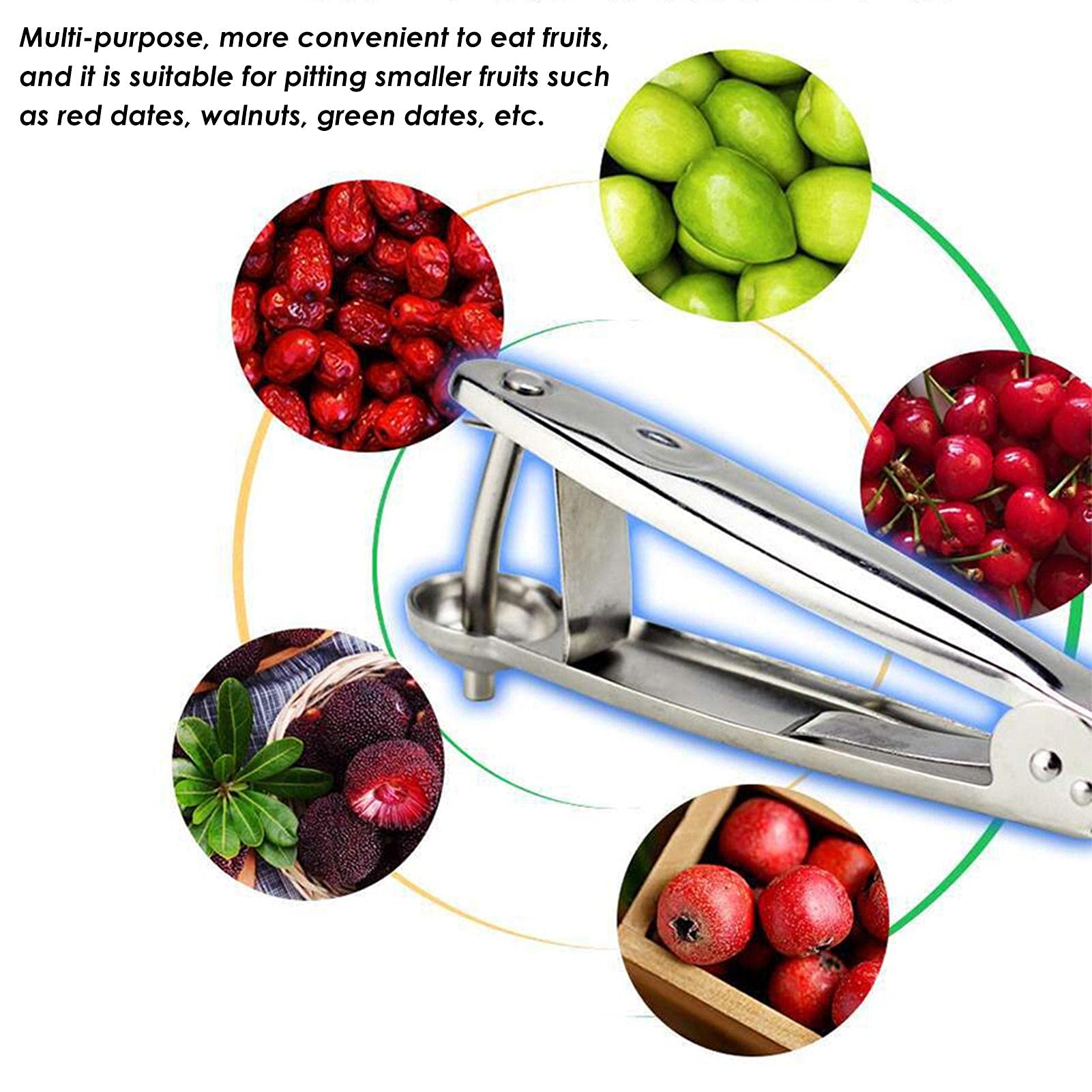 Norhogo Edelstahl Kirschentkerner - Obst Entsteiner Für Kirschen & Beeren
