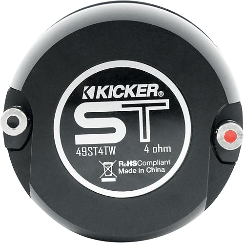 Miniatura 5 de KICKER (2) Tweeters de bala de montaje dual ST4TW de 1.5 pulgadas Pro Audio de 4 ohmios 49ST4TW