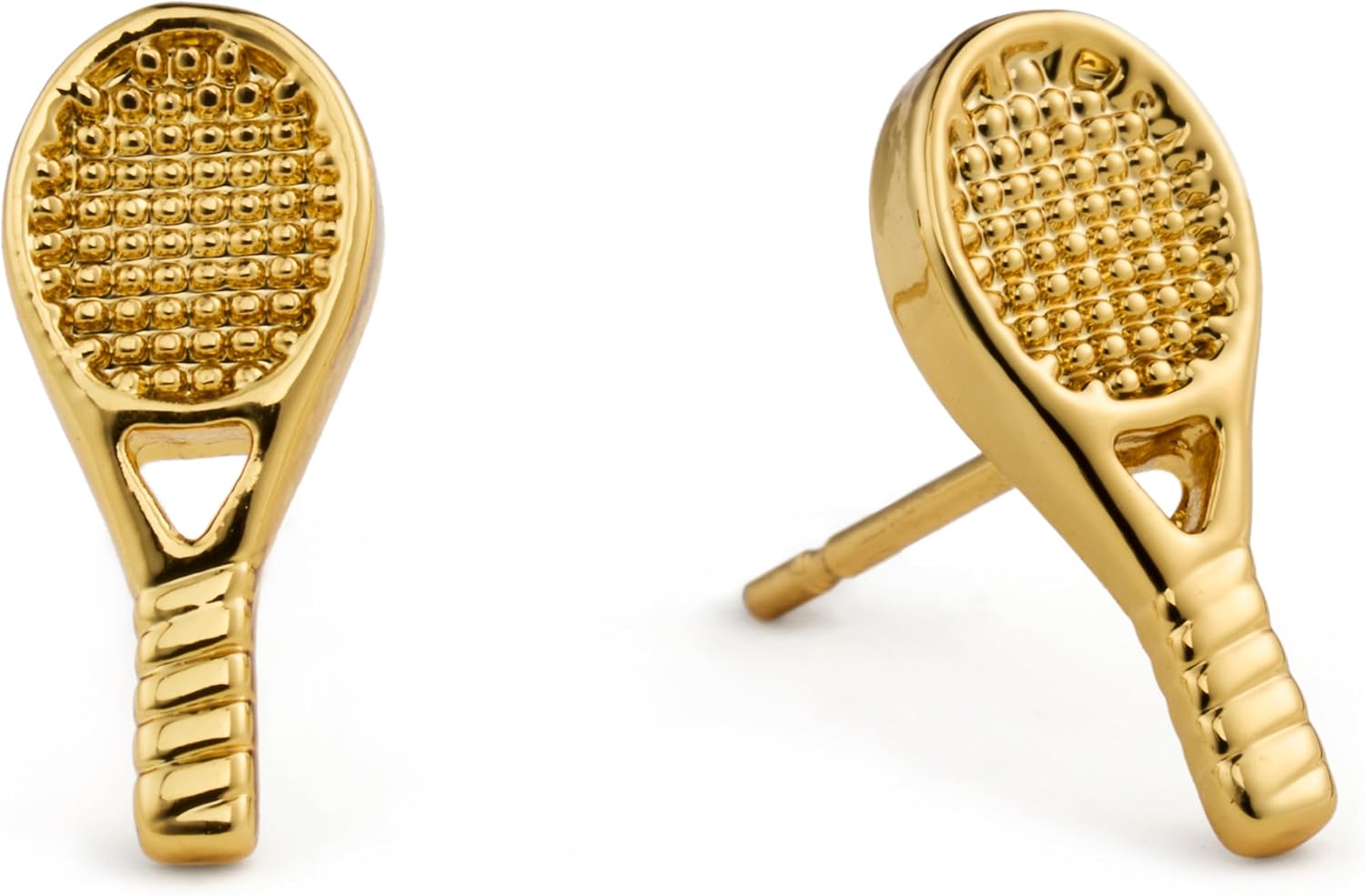 Tennis Racket Earrings 18k Gold | Tennis Jewelry Gift for Women Players, Moms & Fans