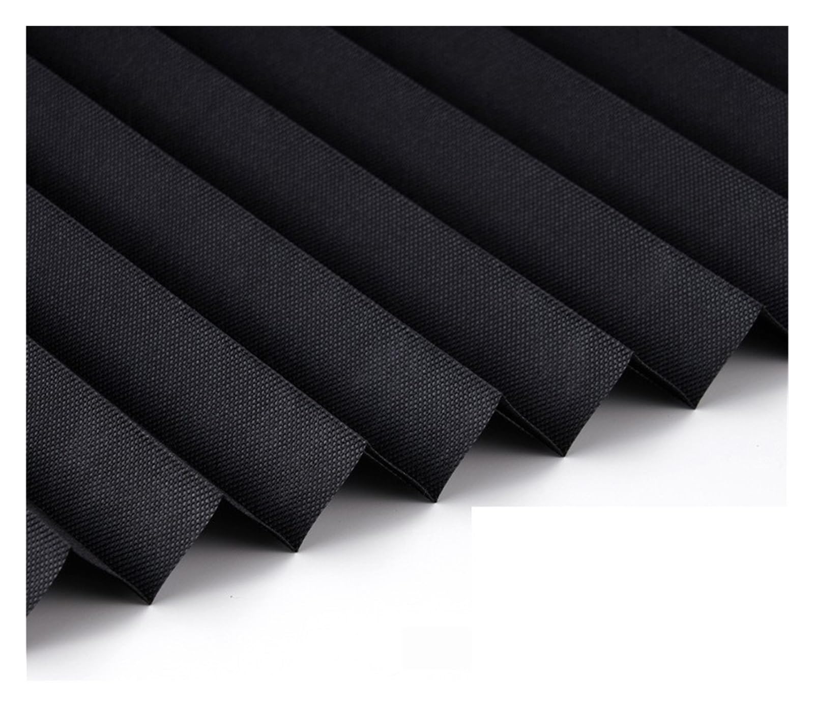 Self Adhesive Blinds Self-Adhesive Pleated Blind High Shading Non-Woven Window Shade Bathroom Kitchen Balcony Blackout Curtain(Semi shading black,60x180cm)