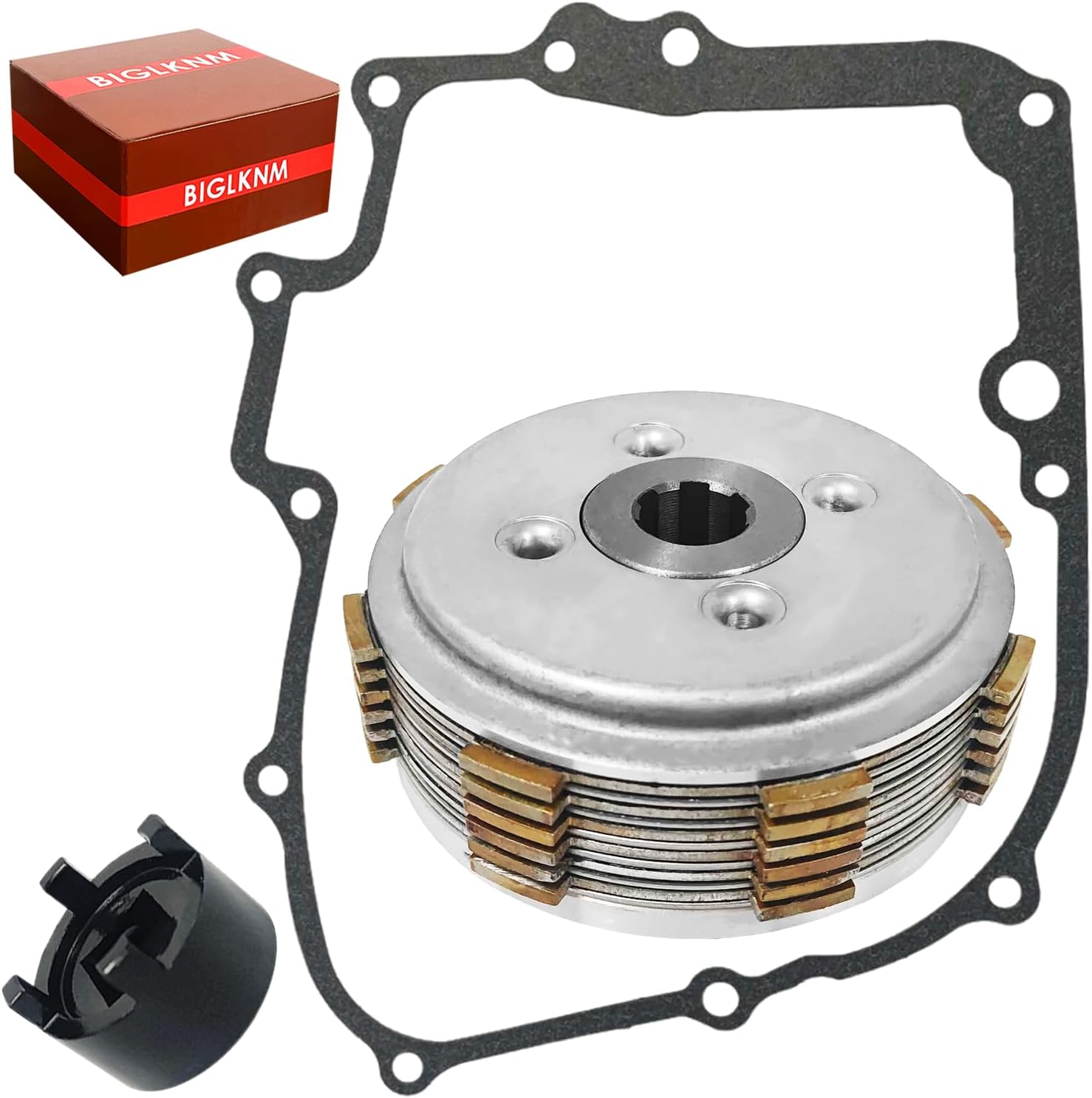 Complete Clutch Gasket Kit & Clutch Hub Spanner Tool Compatible with Honda Rebel 250 CMX250/C/X 1985-2016 Nighthawk 250 CB250 1991-2008