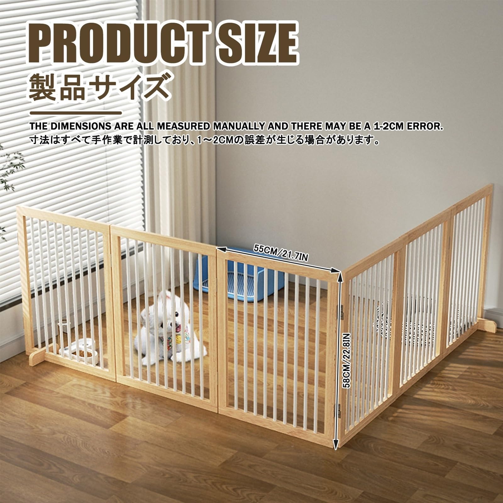 Recinto Recinzione Per Cani Recinto Per Cuccioli Recinto Per Cani Da Interno Recinto Per Cani In Ferro Recinto Per Piccoli Animali Recinto Per Animali Domestici Con Porta(2 pieces,80CM/31.5in