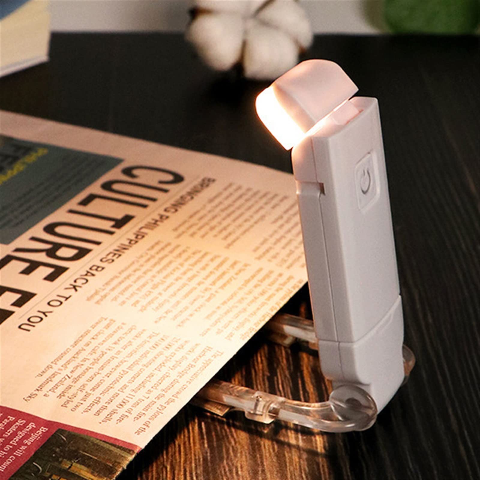 XTYPE Mini segnalibro a LED Leggere la Luce USB Ricaricabile Libro Luce di Lettura Luminosità Regolabile Protezione degli Occhi Portatile Luce del Libro con Clip