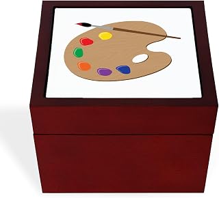 CafePress Painters Palette Memory Keepsake Jewelry Box, 5"x5"x3.75"