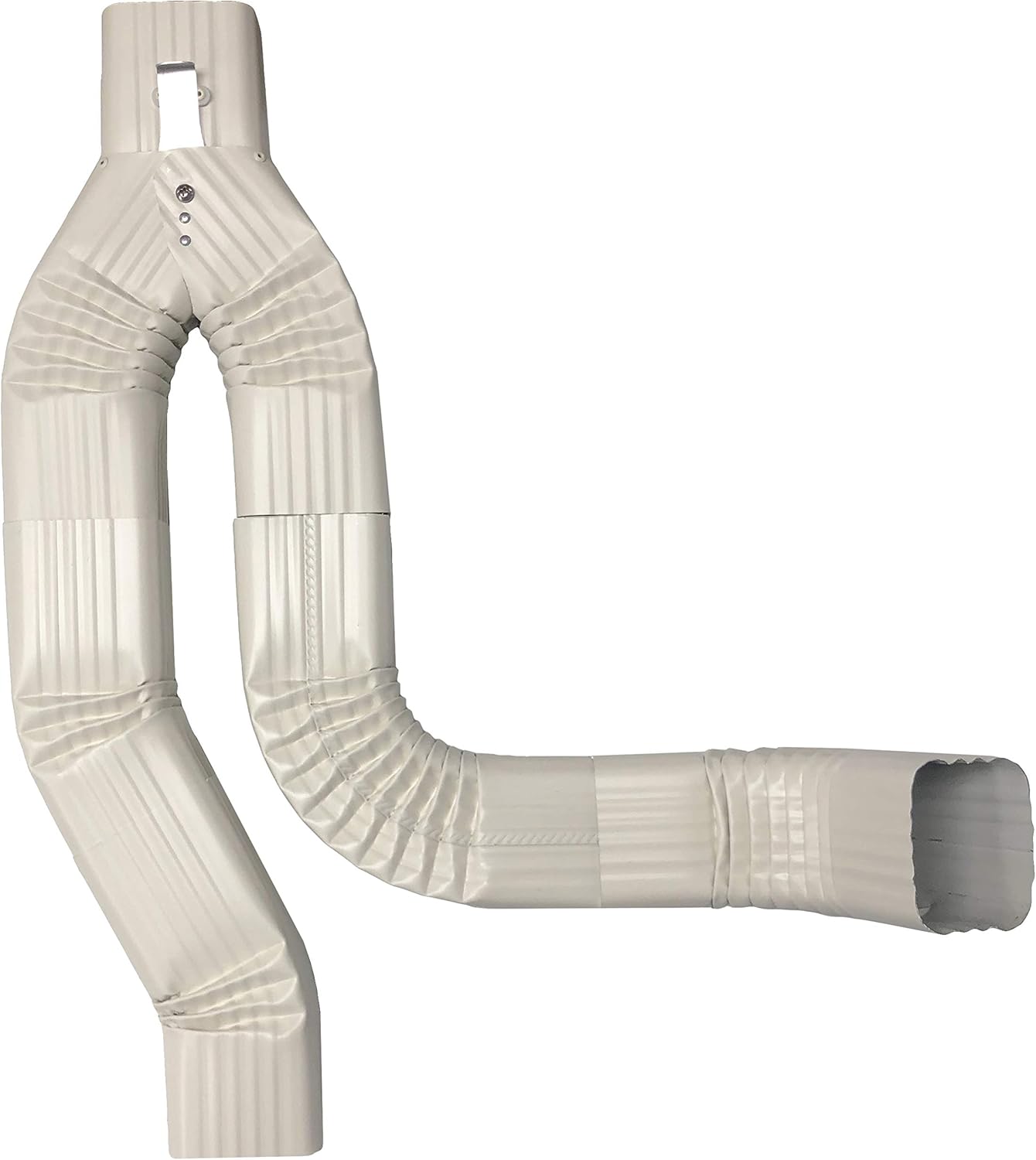 Offset Downspout Diverter for Rain Barrels (2X3, Almond)