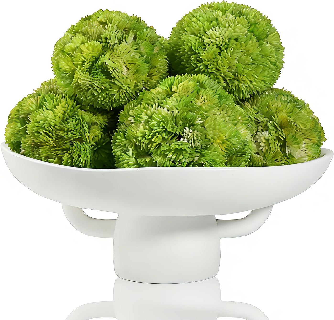 Moss Bowl 6 Moss Balls Decorative Dining Table Centerpiece Decor Large Decorative Bowl Key Bowl For Entryway Table Kitchen Counter Decor