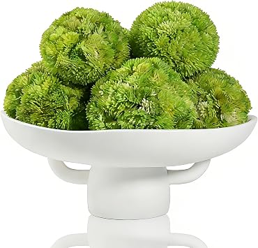 Moss Bowl 6 Moss Balls Decorative Dining Table Centerpiece Decor Large Decorative Bowl Key Bowl For Entryway Table Kitchen Counter Decor