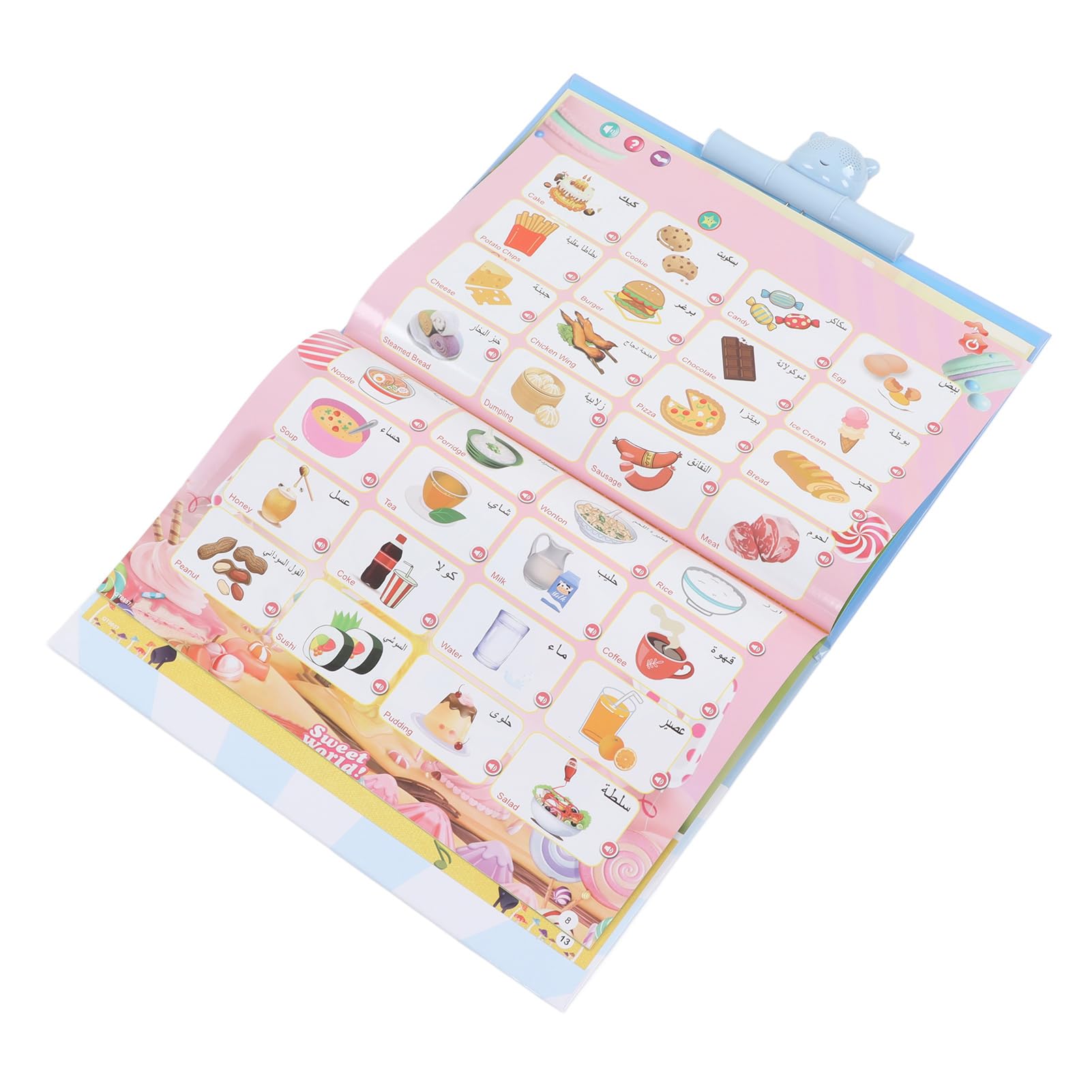 Mural electrónico interactivo de frutas y animales con pizarra infantil 8