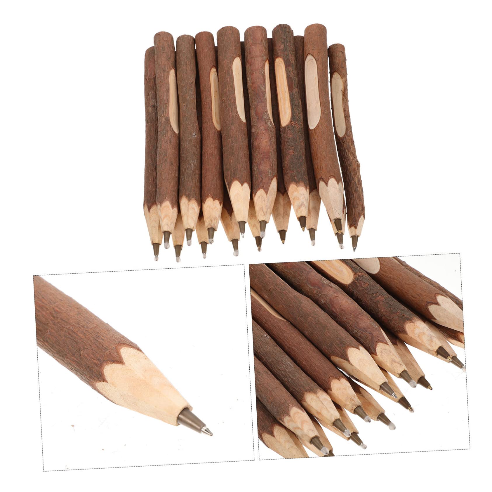 80 Pièces Stylo à bille Brindille stylos bille crayon bille stylo fantaisie stylo à bille pratique surligneur des stylos stylo à bille domestique stylo d'écriture pratique en bois