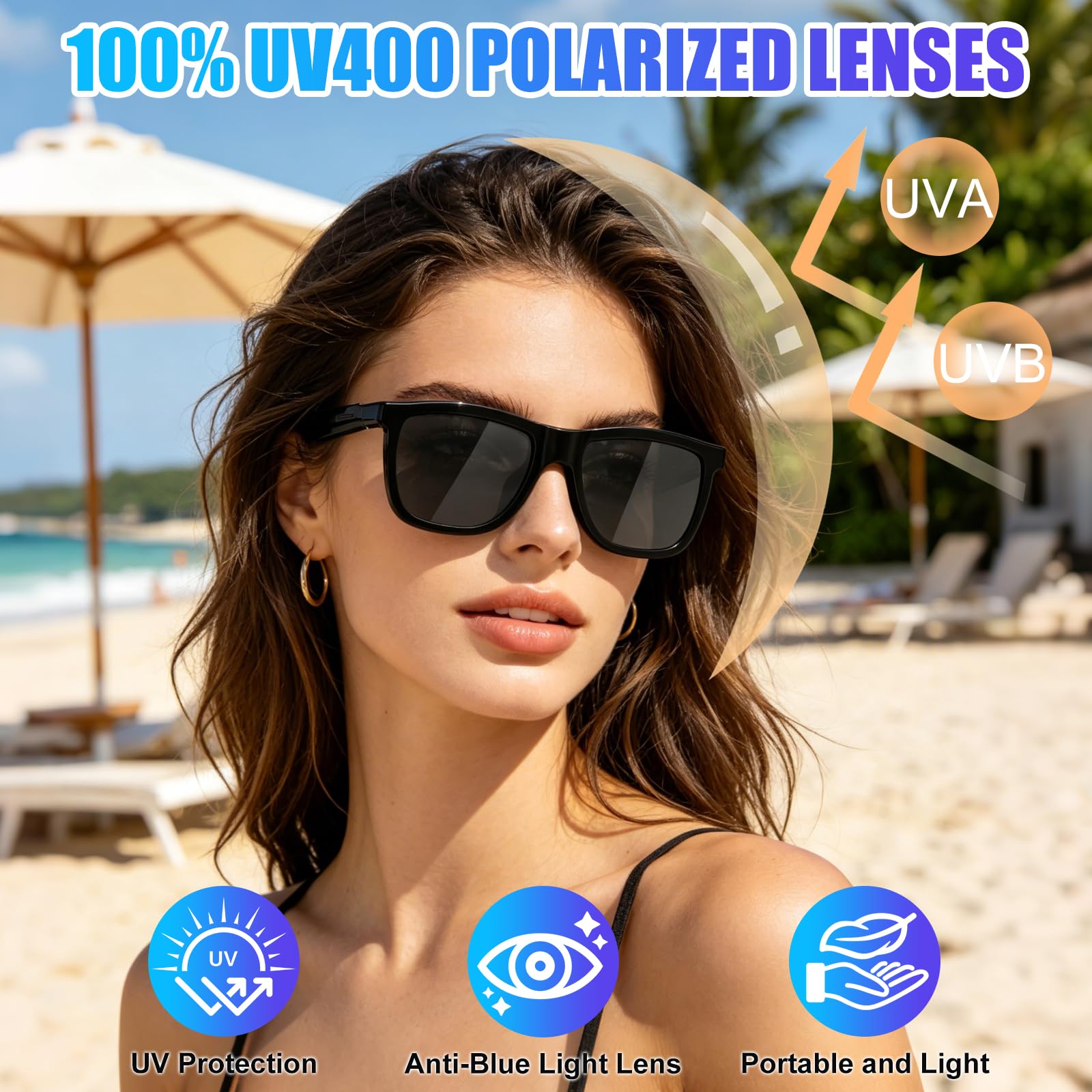 Occhiali intelligenti Bluetooth AI con 60+ lingue, lenti che cambiano colore, altoparlante integrato e controllo musicale HiFi, traduttore vocale in tempo reale per viaggi, riunioni e uso aziendale