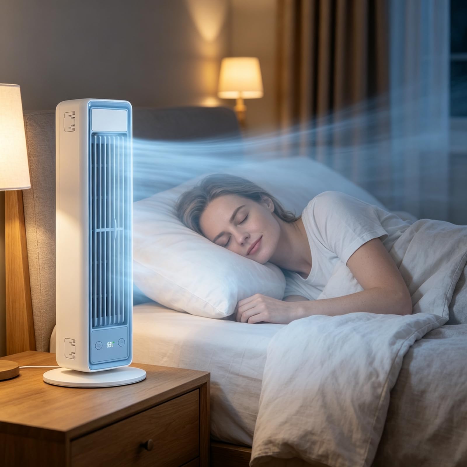 Mobile Klimaanlage ohne Abluftschlauch, Ventilator mit Kühlung, Mini Klimaanlage leise, Tragbare Klimagerät, Luftkühler, Portable Air Conditioner, Air Cooler, Verdunstungskühler, Raumkühler Zimmer