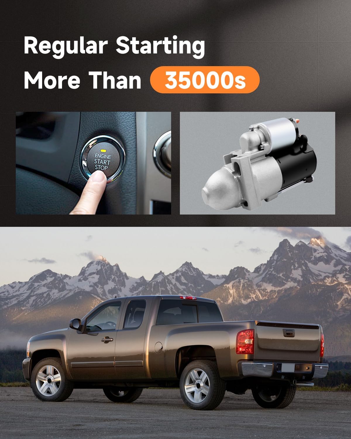 OCPTY Starter Starters Compatible SDR0086 6485N for Chevrolet Astro Van Blazer Express Vans S10 Pickup Silverado 1500 for GMCJimmy Safari Van Savana Vans Sierra 1500 Sonoma 1999 2000 2001-2004 4.3L
