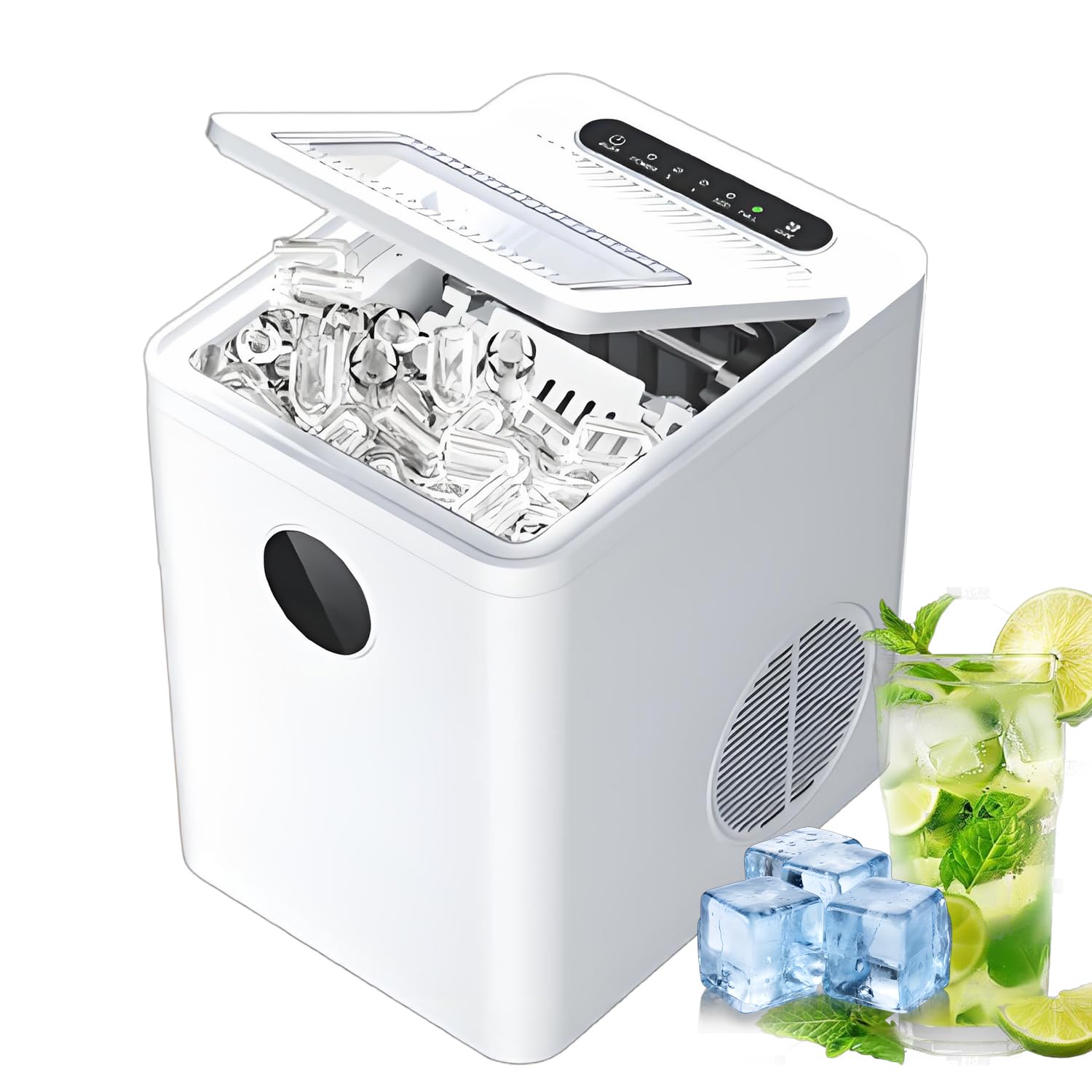 Machine à glace 2 tailles de glaçons pour bureau et maison - 8
