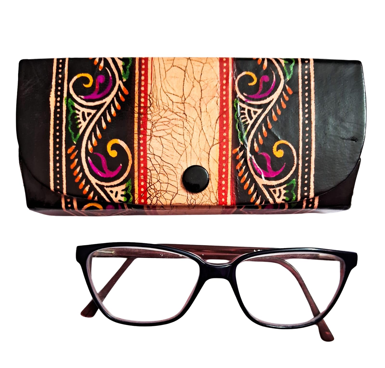 Genuine Leather Designer Spectacle Case-image-43