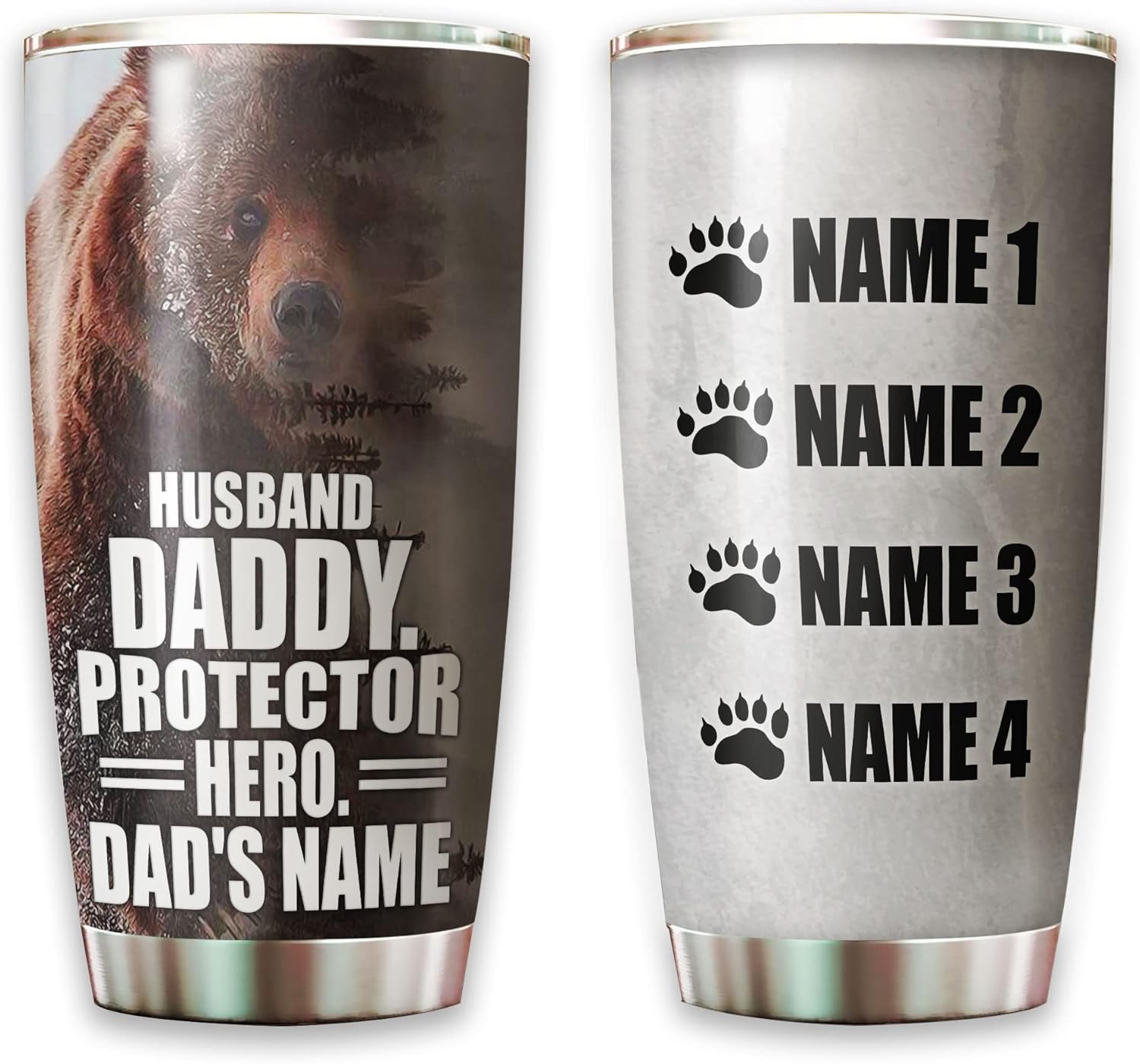 Personalized Papa Bear Tumbler Best Dad Ever, Nigeria Ubuy