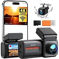 iZEEKER 4K Dash Cam Auto, WiFi 6 Dashcam Auto con Scheda SD 32G
