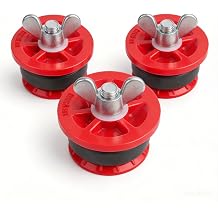 1.5 Inch Plumbing Test Plug, Expandable Rubber Pipe Mechanical Test Plug for Drain & Pipe Pressure Testing and Temporary Sealing, End-of-Pipe Gripper Plug Fits 1-1/2 PVC ABS Cast Iron Pipes - 3 pcs