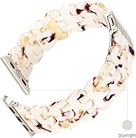 Vista 92 de Lightweight Resin Band For Apple Watch Series 11 10 SE 9 8 7 6 5 4 3 2 1 Ultra 3 2, Fashion Adjustable Replacement Strap for iWatch Bands 38mm 40mm