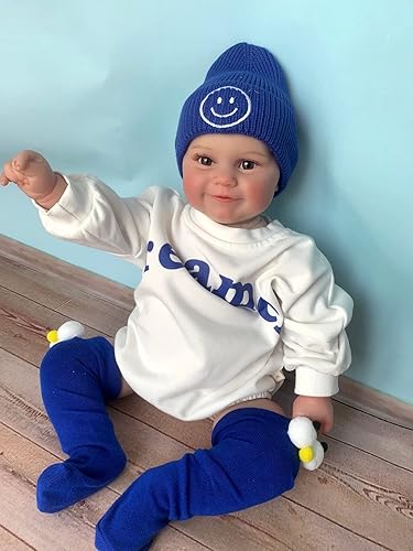 Miniatura 3 de Zero Pam Muñeca Reborn de bebé realista de 24 pulgadas que se ven realmente suave, cuerpo realista, muñeca de silicona con peso, juego de regalo