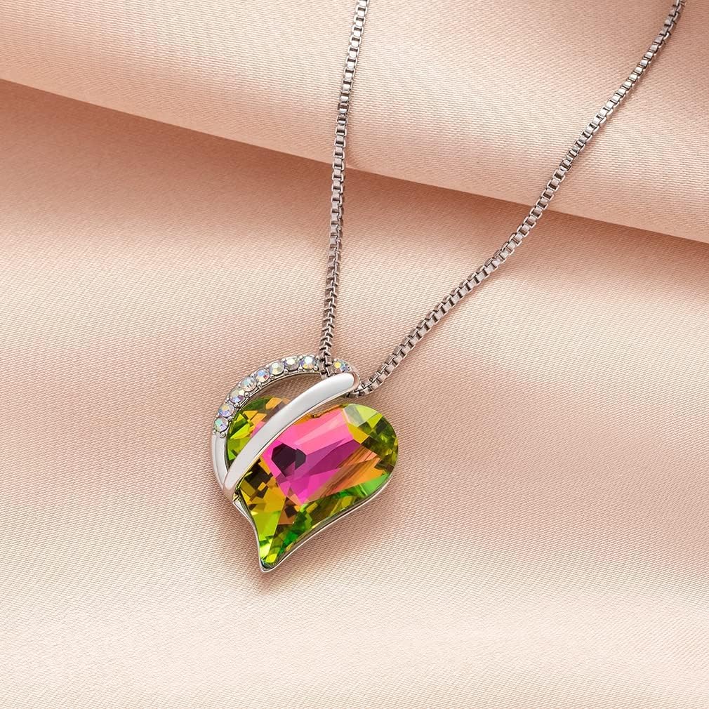 Austrian Crystal Heart Pendant Necklaces for Women Fashion 14K Gold Plated Dainty Necklace Hypoallergenic Jewelry - Image 7