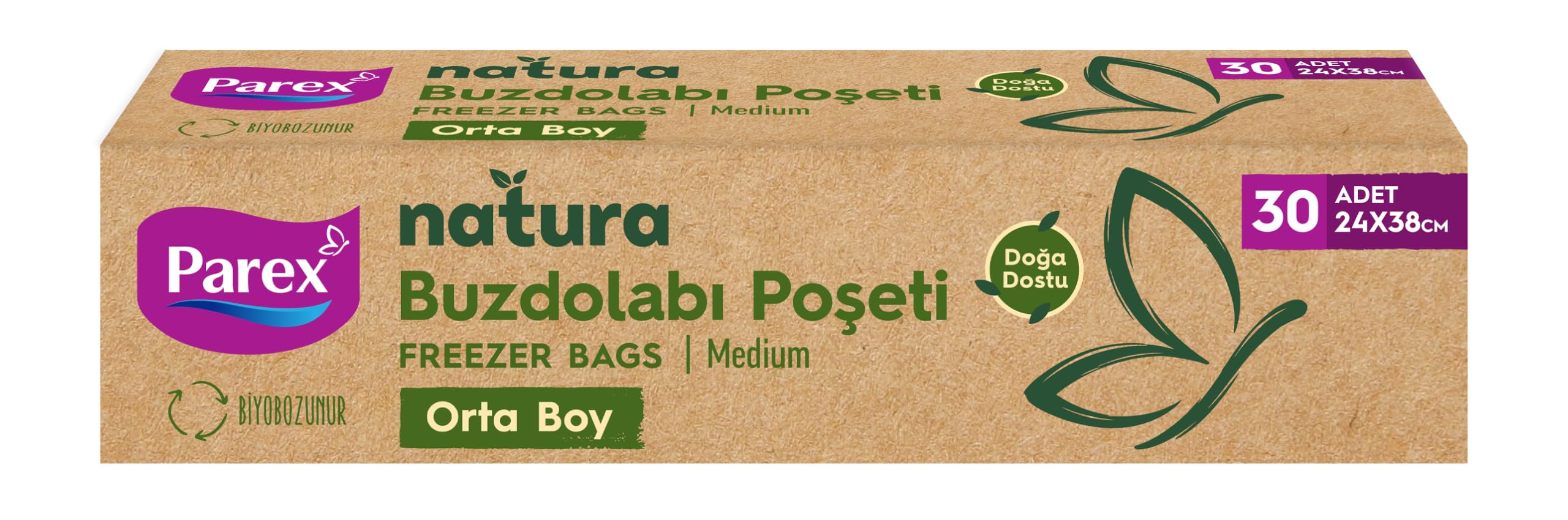 Parex Natura Buzdolabı Poşeti Orta Boy 20’Li