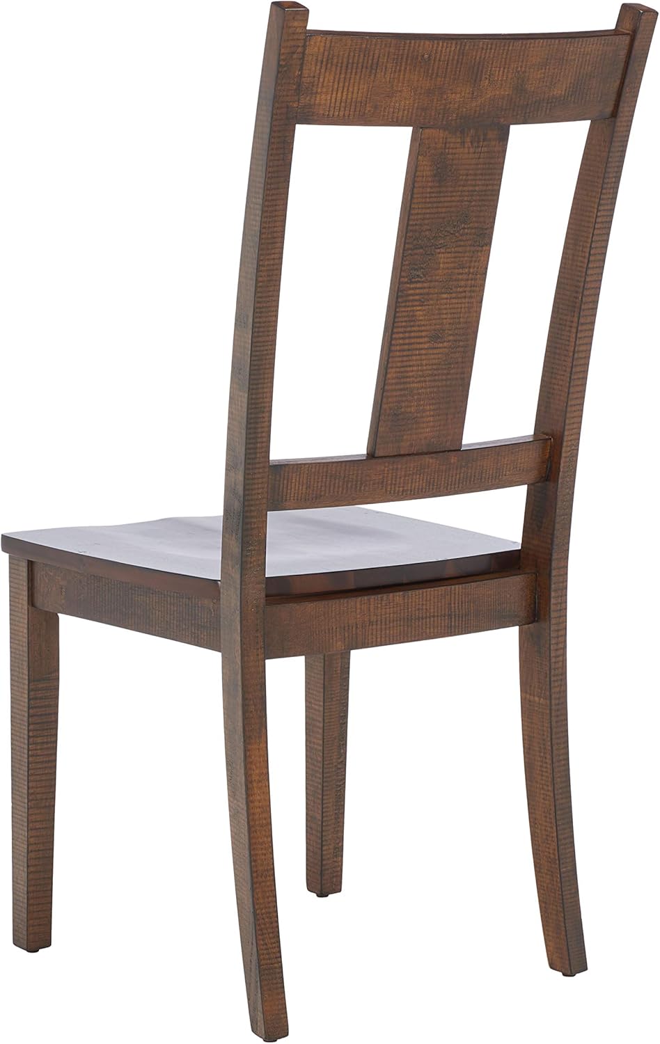 Rustic Café Finish Classic Splat Back Dining Chair Set of 2