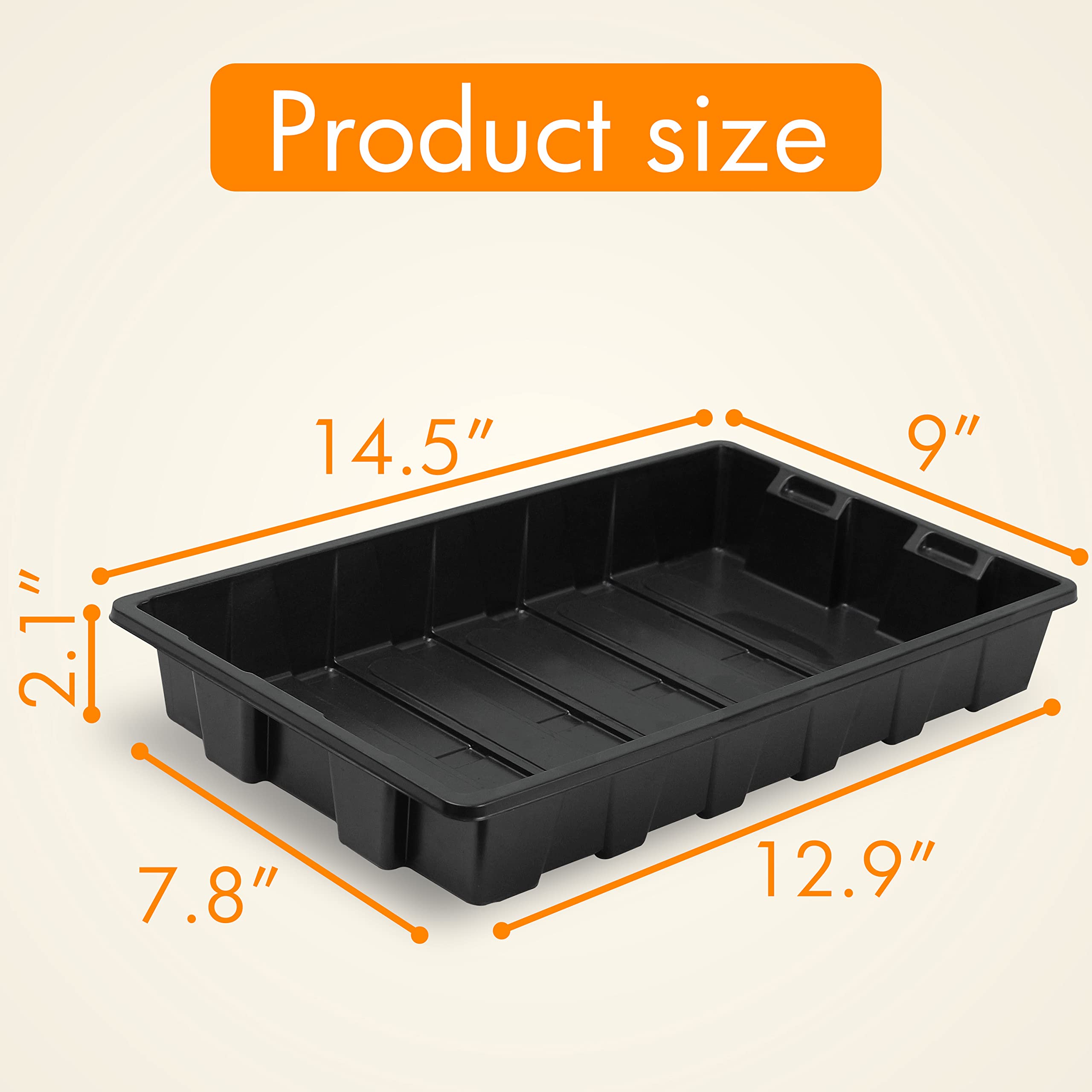 12+ 10X10 Microgreen Trays Seed Starting Tray ZHIJIANLIFE 10 Pack 10x10 Microgreens Growing Trays