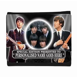 Beatles Music Icon Portefeuille personnalisé, Multicolore, M, Moderne - Les Beatles, Paul McCartney, John Lennon, RIngo Starr, George Harrison