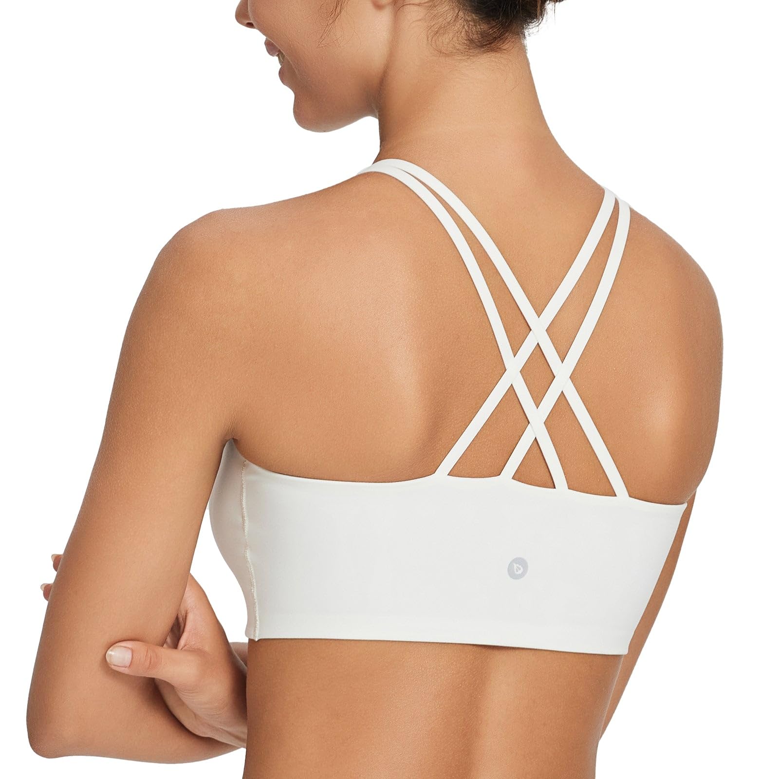 Baleaf Nuleaf Sports Bras for Women Strappy Longline Yoga Padded Bras