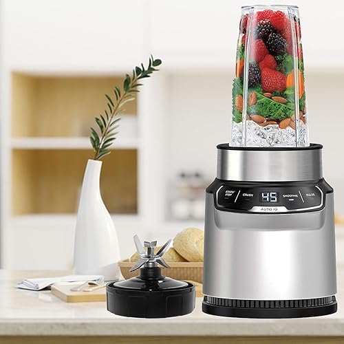 Miniatura 7 de Piezas de repuesto para licuadora Ninja, 7 aletas Ninja Blender Blade para Ninja BN401 BN751 BN801 BL480 BL640 NN100-30 BL2012 32oz 24oz 18oz Copa