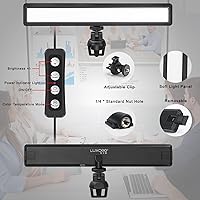 Vista 7 de luxceo Video Conference Lighting, Zoom Light for Remote Working, Webcam Lighting for Laptop, Zoom Calls, Live Streaming, Online Class, Self