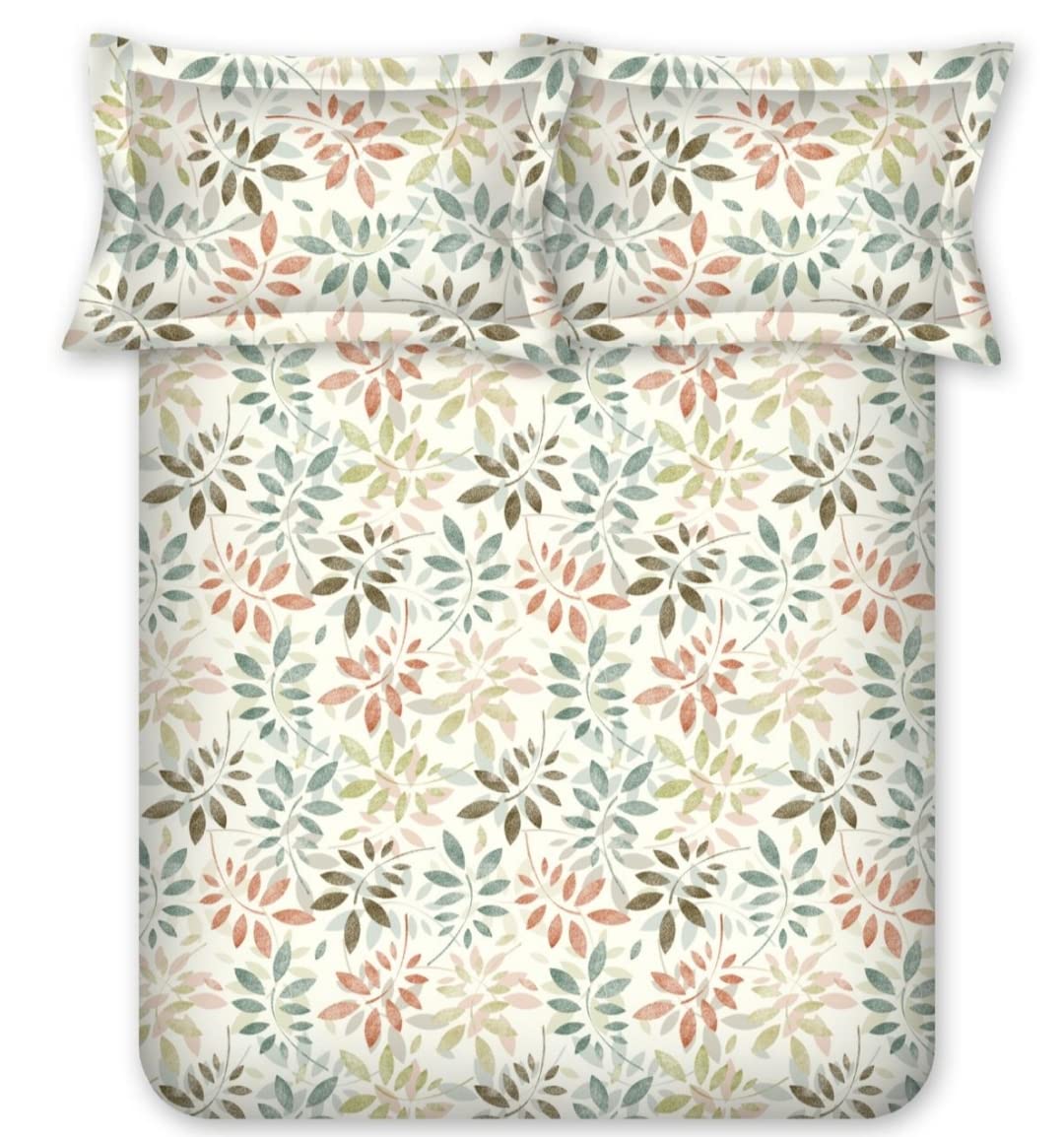 Bombay Dyeing King Size Bedsheet Florentine - 144 Thread Count - 100% Cotton - with 2 Pillow Covers - 2022 Designs - Rust - 7078A