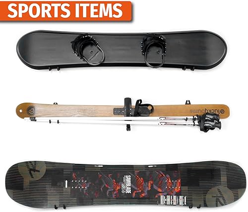 Miniatura 5 de HUHOLE Ganchos de garaje resistentes de 4 piezas, ganchos de pared de garaje, ganchos colgantes de garaje para bicicleta, escalera, artículos